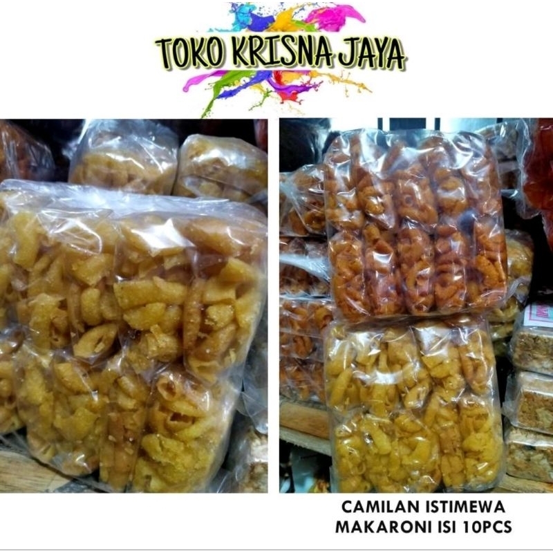

SNACK CAMILAN MAKANAN RINGAN MAKARONI 1 PACK ISI 10 PCS