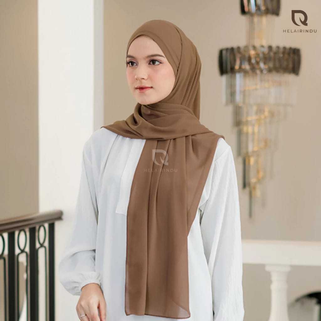 𝐇𝐄𝐋𝐀𝐈𝐑𝐈𝐍𝐃𝐔 - Hijab Pashmina Inner Jersey Tali Oval Baby Doll Noura