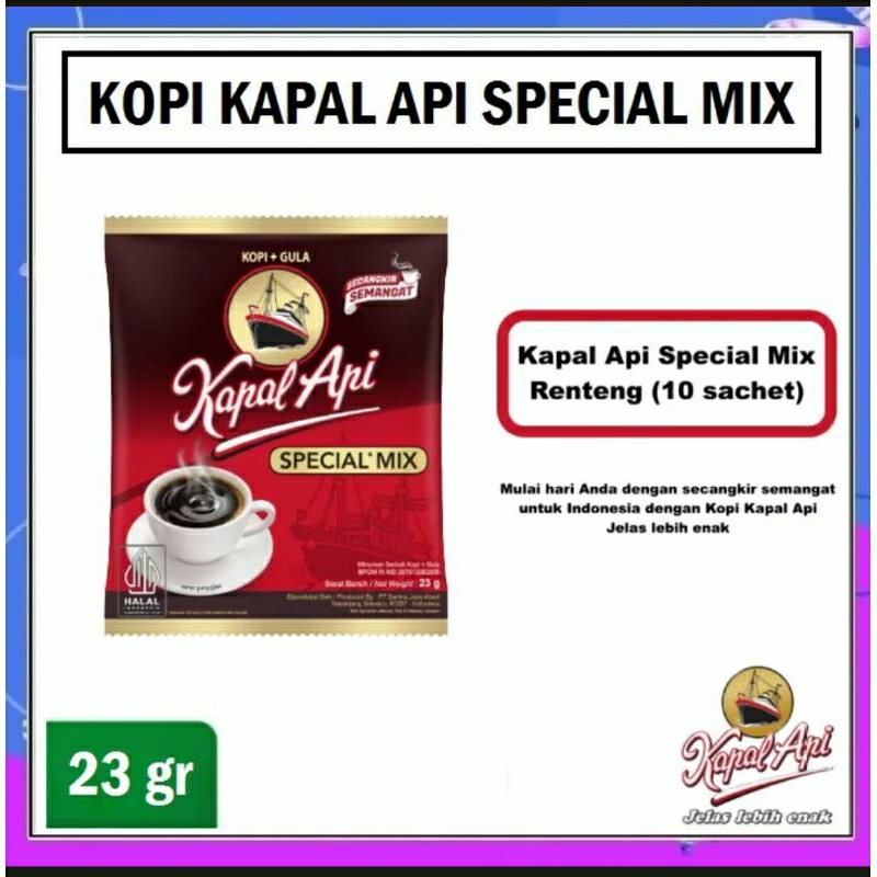

kapal api mix renceng kopi gula 10 sachet
