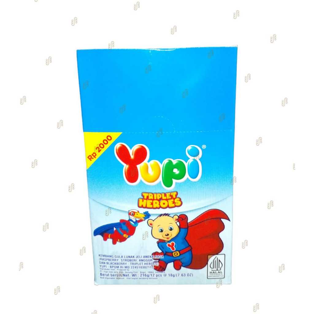 

Yupi Eceran 2.000 Triplet Heroes - Pak isi 12 Pcs