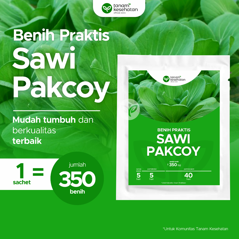 Benih Bibit Biji Super Sayuran Varian Unggul - Sawi Pakcoy Caisim Pagoda Kangkung Seledri Selada Bay