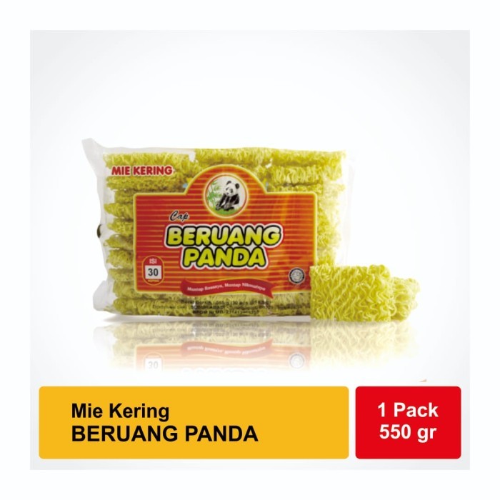 

MIE KERING CAP BERUANG PANDA 555GR ISI 30PCS MIE BERUANG MIE PANDA