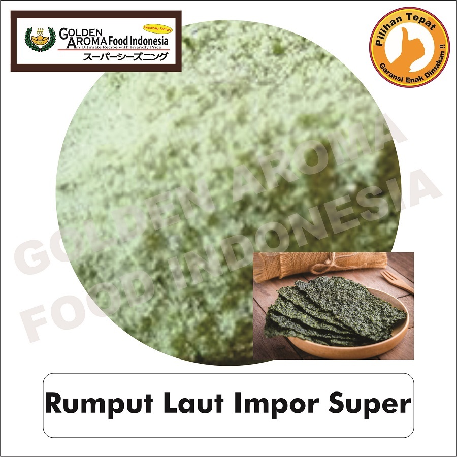 

Bubuk Tabur Rumput Laut Super 250gr Bumbu Seaweed Serbaguna Enak Murah Halal 1/4Kg Seasoning Powder