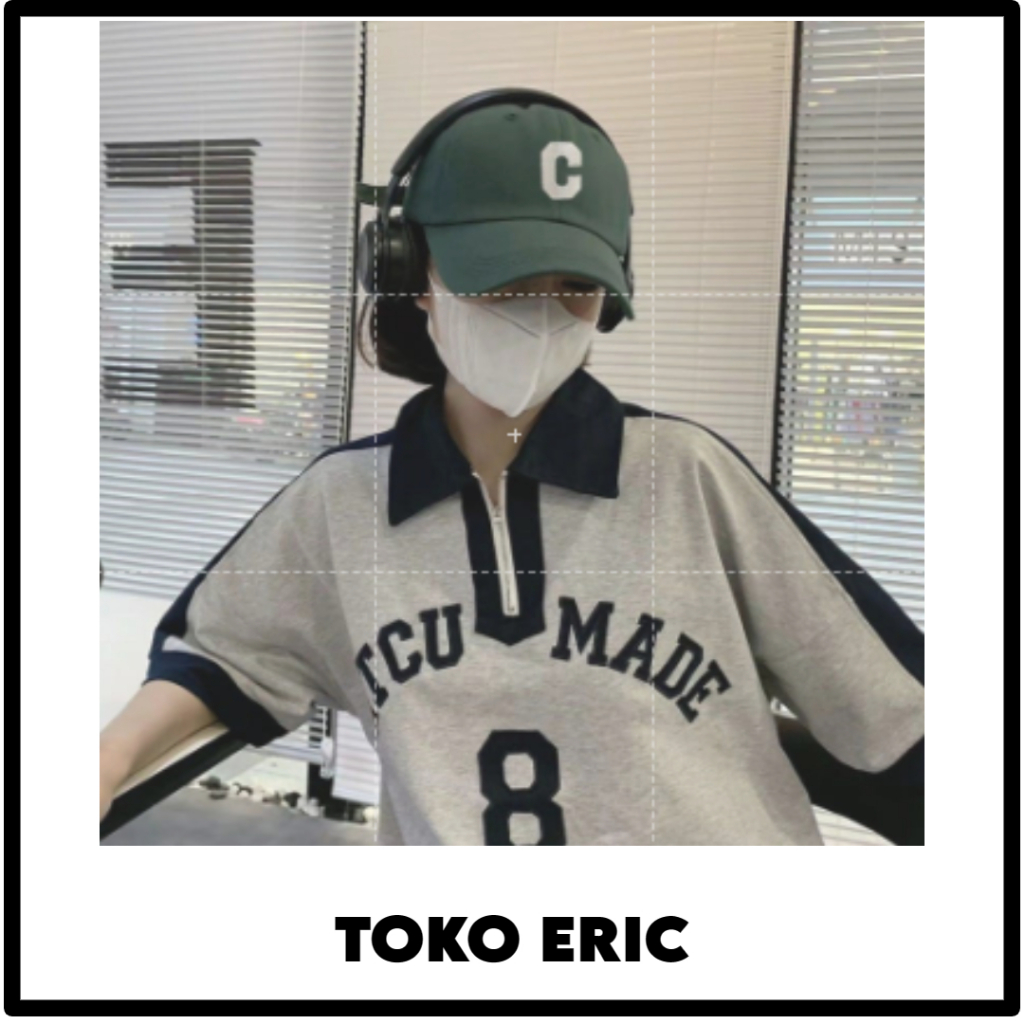 TOKO_ERIC (T-4) Topi baseball pria wanita inisial huruf C