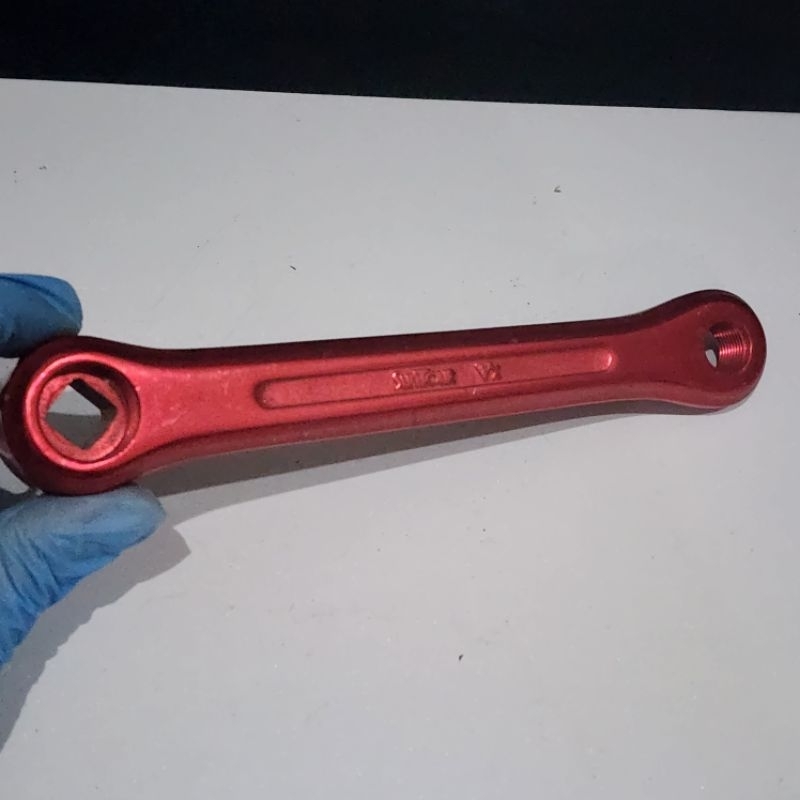Crank Arm BMX Kuwahara Diamondback GT Old School Kiri saja Suntour VX Merah