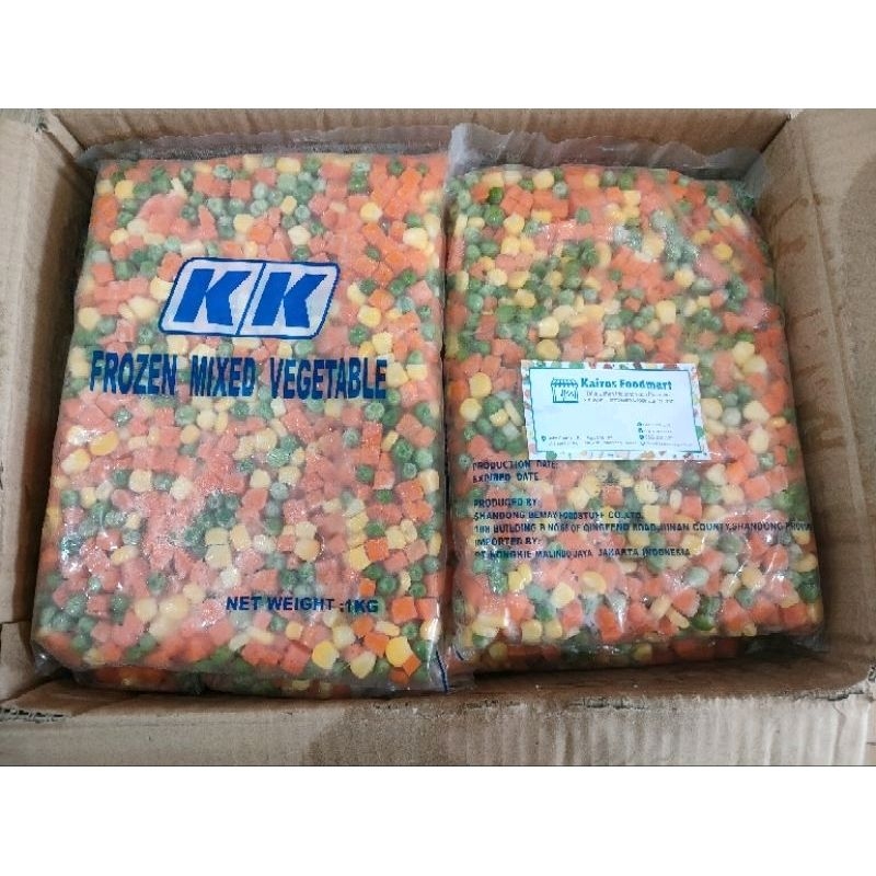 [KARTONAN] KK Frozen Mixed Vegetable 3 Way