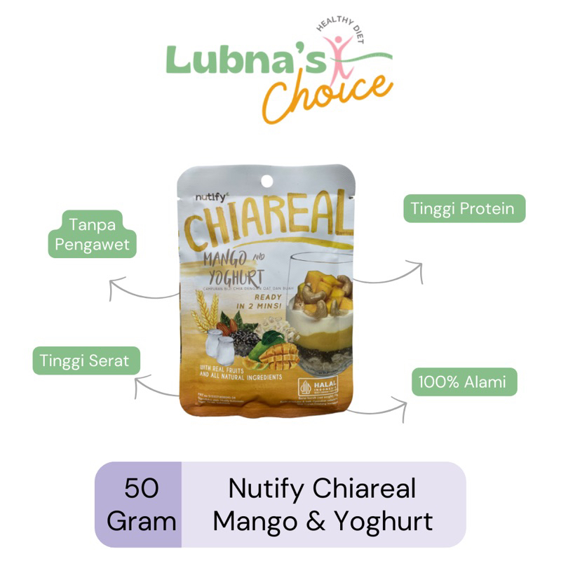 

Nutify Chiareal Mango Yoghurt, Sarapan sehat Rendah Kalori