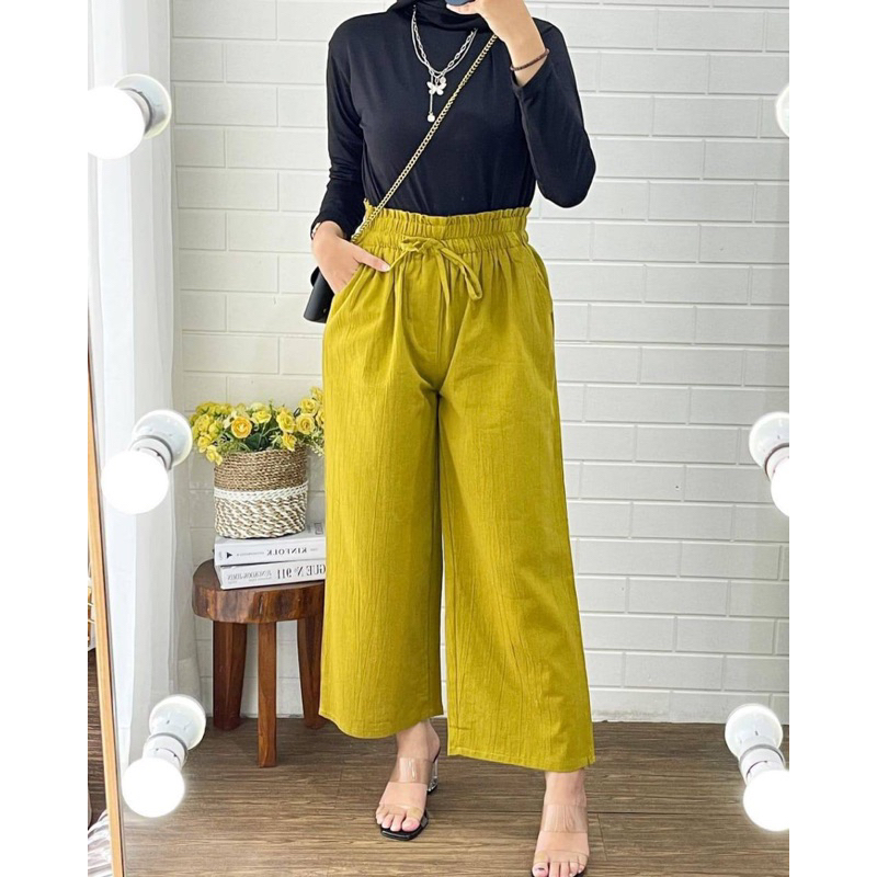 Celana Kulot Wanita Termurah // Celana Kulot Jumbo // Celana Linen // Bigg Size
