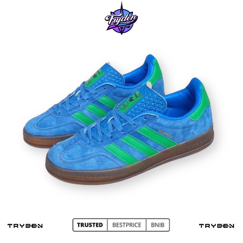 SEPATU ADIDAS GAZELLE INDOOR BLUE GREEN