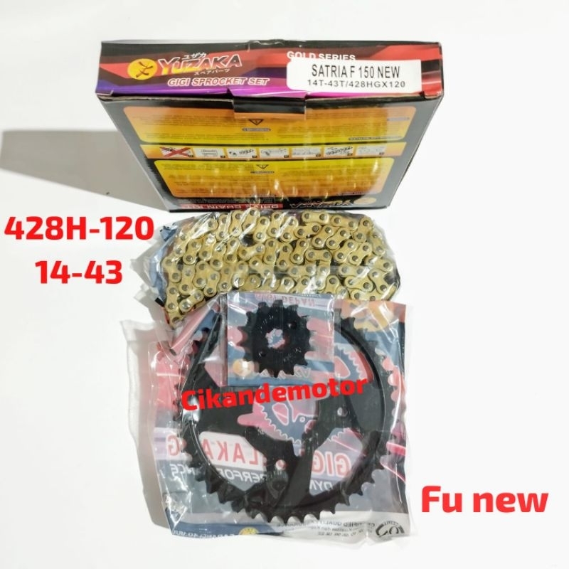 Gir gear set satria fu 150 facelift injeksi 2014