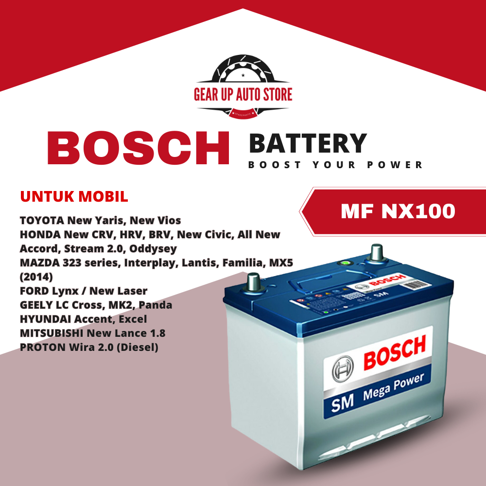 Aki Mobil BOSCH MF NX100-S6LS(55B24LS) 45AH 100% ORIGINAL BOSCH