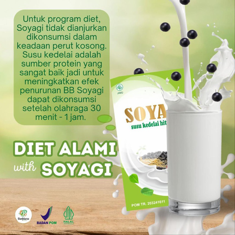 

SOYAGI SUSU KEDELAI HITAM PLUS HERBAL MENURUNKAN BERAT BADAN