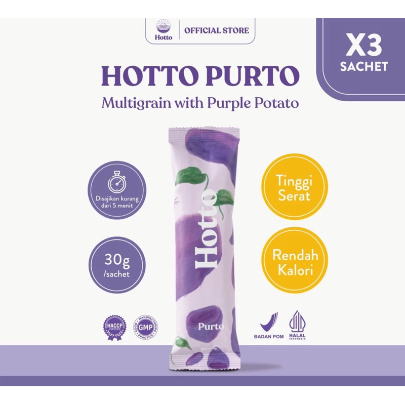

Hotto purto 3sachet multigrain with purple potato