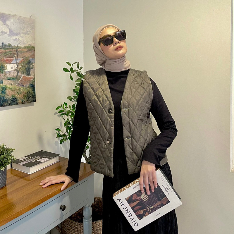 Reversible Quilted Vest Outer