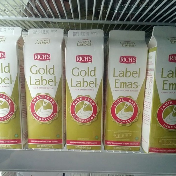 

Big Sale rich's gold label 907gr whipping cream rich richs ➚➹✲