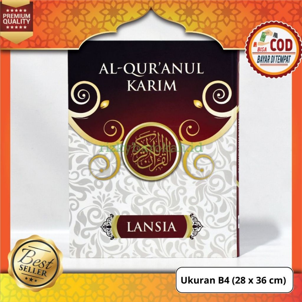 Mushaf Al Quran Non Terjemahan Lansia Jumbo B4 Pustaka Mantiq Alquran Tanpa Terjemah Tulisan Super B