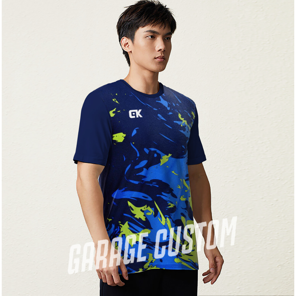 ( Cod ) Kaos & Setelan Olahraga Printing Atasan Olahraga Pria & Wanita Premium Baju Volly Baju Badmi