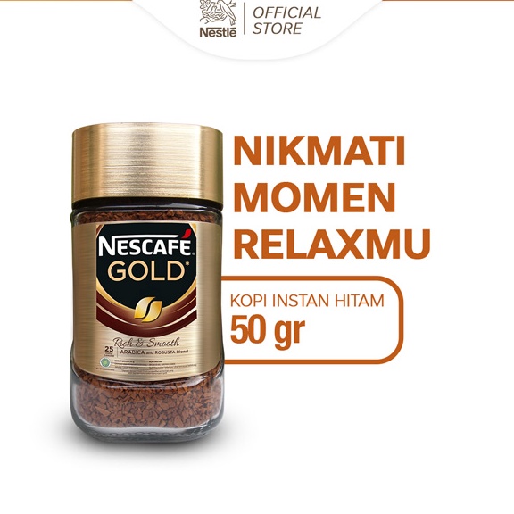 

FLASH SALE⚡ NESCAFE GOLD Kopi Instan Kopi Hitam Jar 50gr
