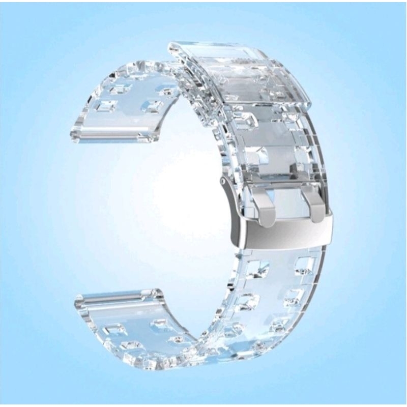 Quick Release Strap Tali Silicone transparan Bening jam 20mm Samsung Galaxy watch 3 4 5 6 40mm 44mm 