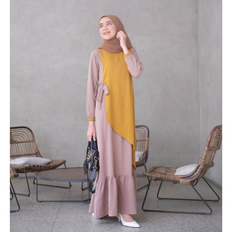 Asmara Dress NUDE  L by Gonegani