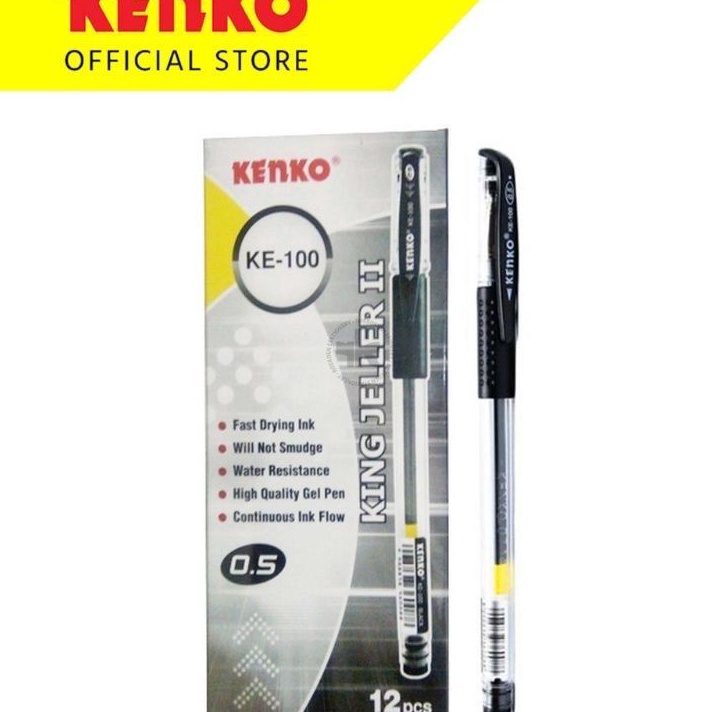 

Best Pulpen Kenko KE - 100 King Jeller 0.5 / ( 1pak/12pcs)