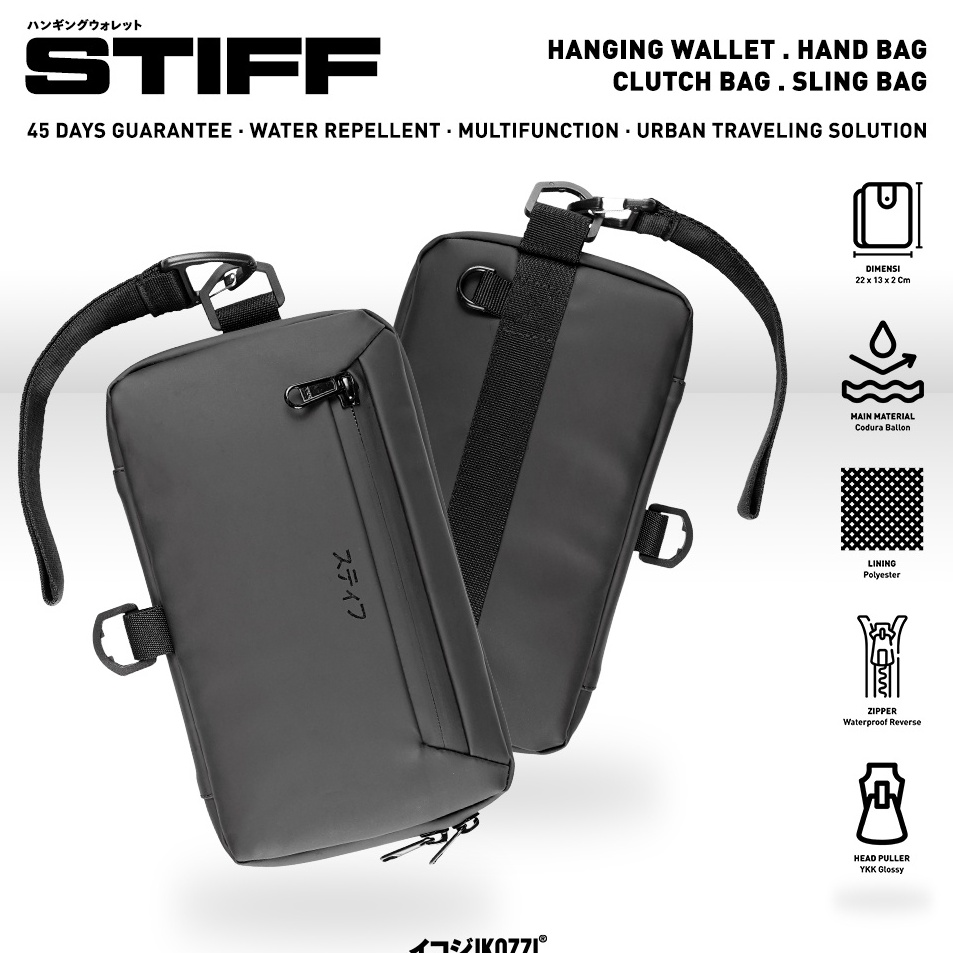 Harga Oke Ikozzi Stiff Hanging Wallet - Clutch Bag