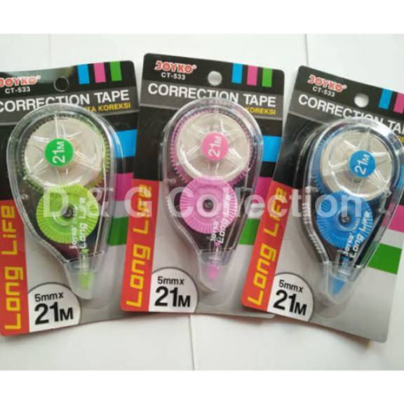 

Best Seller CORRECTION TAPE JOYKO CT 533 / TIP EX 21 METER LONG LIVE / TIPEX ROLL