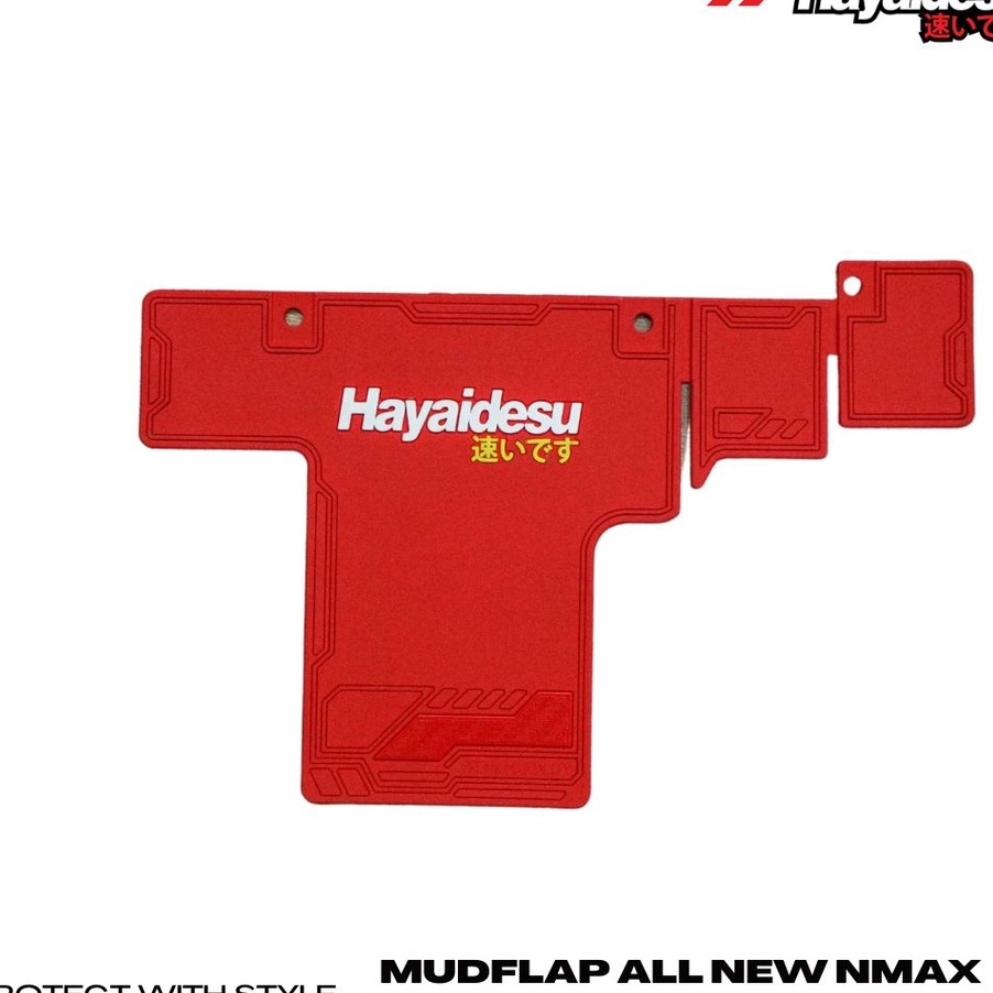 Diskon Hayaidesu All New Nmax 2020, 2022 - 2023/ All New Nmax ABS 2023 Mudflap Penahan Lumpur Akseso