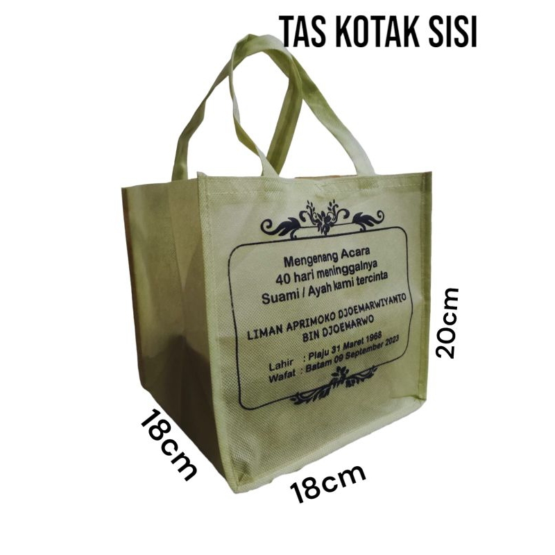 

Tas kotak sisi UK kardus 18