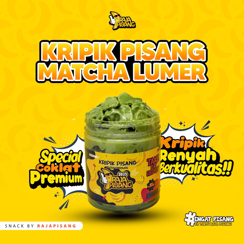 

Kripik Pisang Coklat matcha Greentea Lumer snack Cemilan bananachips