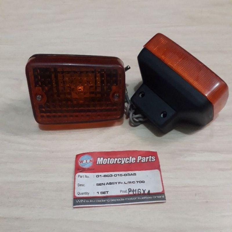 sen sein riting reteng depan lampu depan sen assy c700 c800 kualitas original