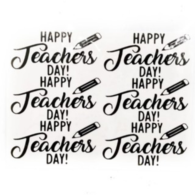 stiker bobo balon Happy teacher day selamat hari guru