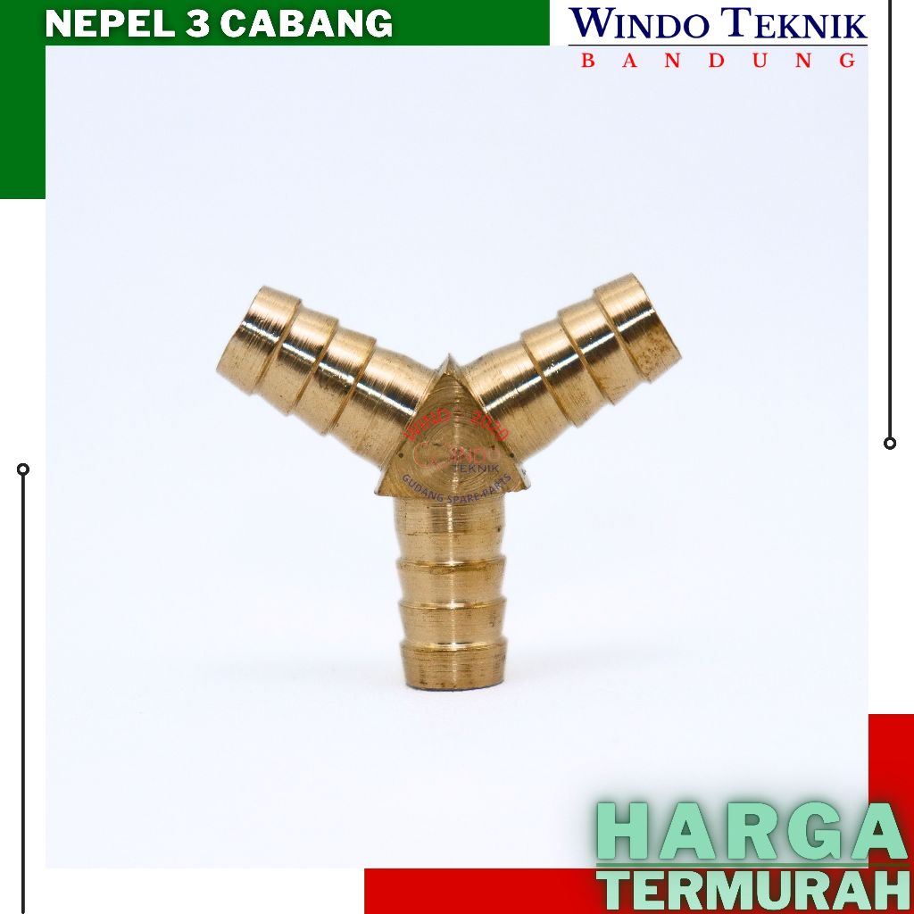 NEPEL CABANG 3  KUNINGAN SELANG GAS SAMBUNGAN KUNINGAN GAS CABANG 3  NEPEL ABANG 3 KOMPOR GAS