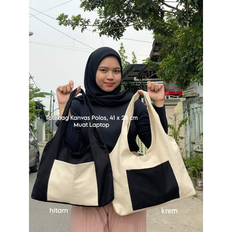 Totebag Kanvas Polos Tas Wanita Totebag Murah