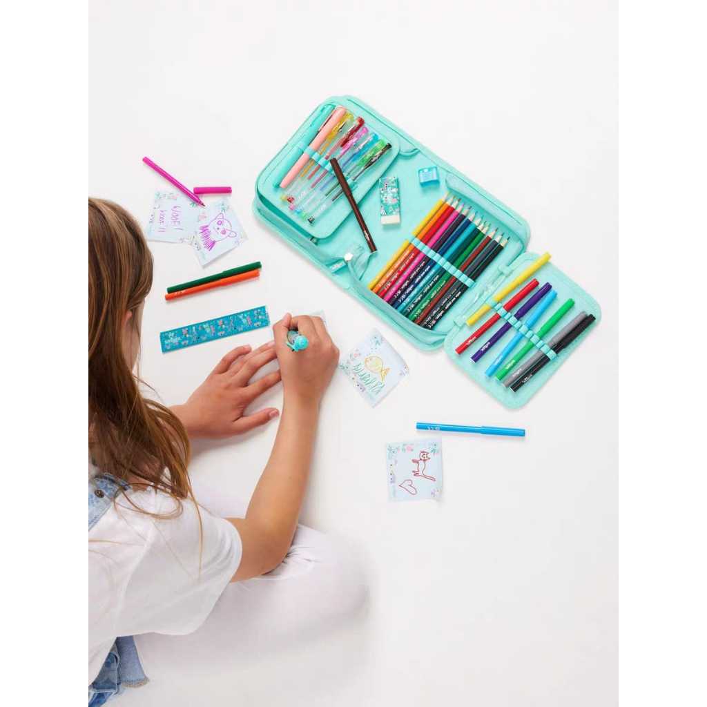 

Smiggle Midi Zip Stationery Gift Set Kotak Pensil Isi