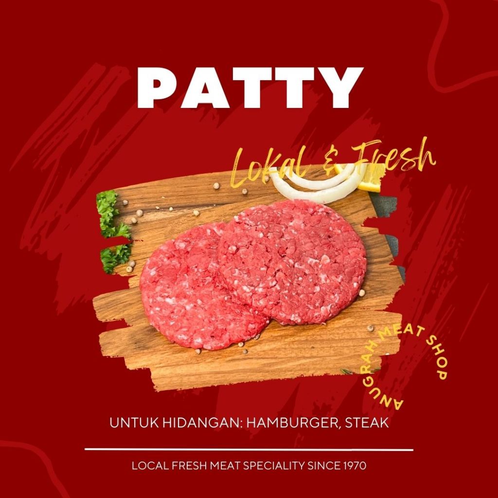 

Patty (Isi 5 Pcs) Daging Sapi Lokal Segar - Anugrah Meat Shop