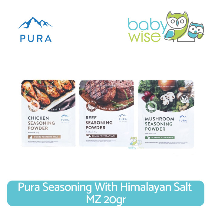 

Pura Seasoning With Himalayan Salt MZ 20gr - Kaldu Anak Bayi MPASI
