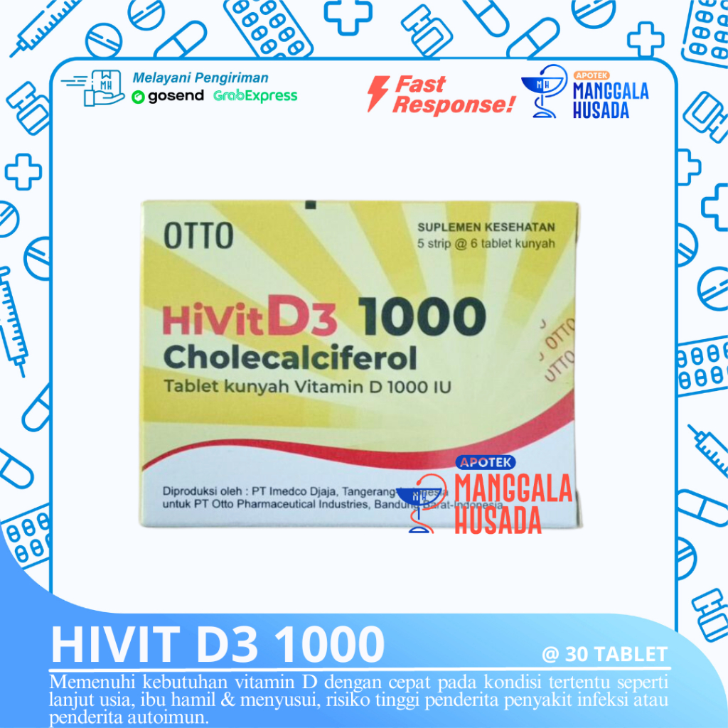 HIVIT D3 1000 PER BOX @ 30 TABLET