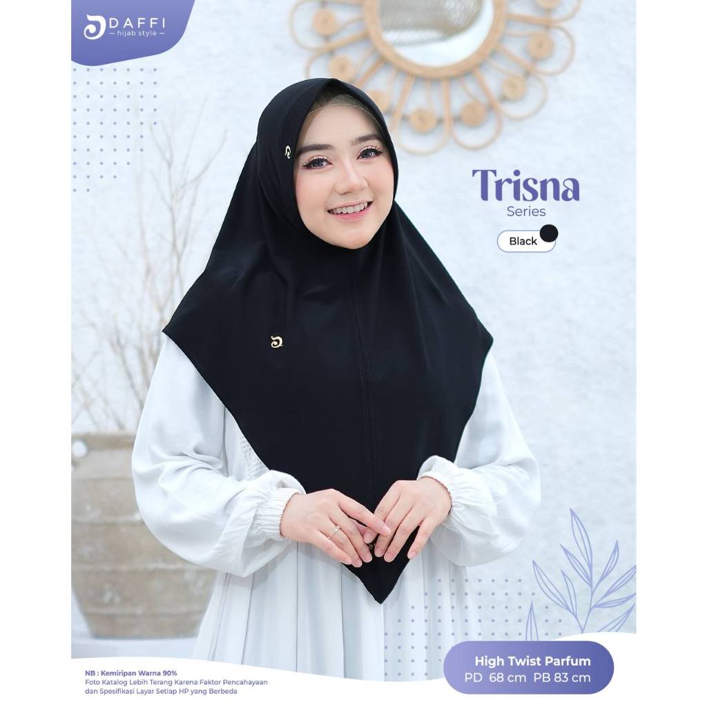 TRISNA DAFFI HIJAB  JILBAB JERSEY PET ANTEM TERBARU ORIGINAL