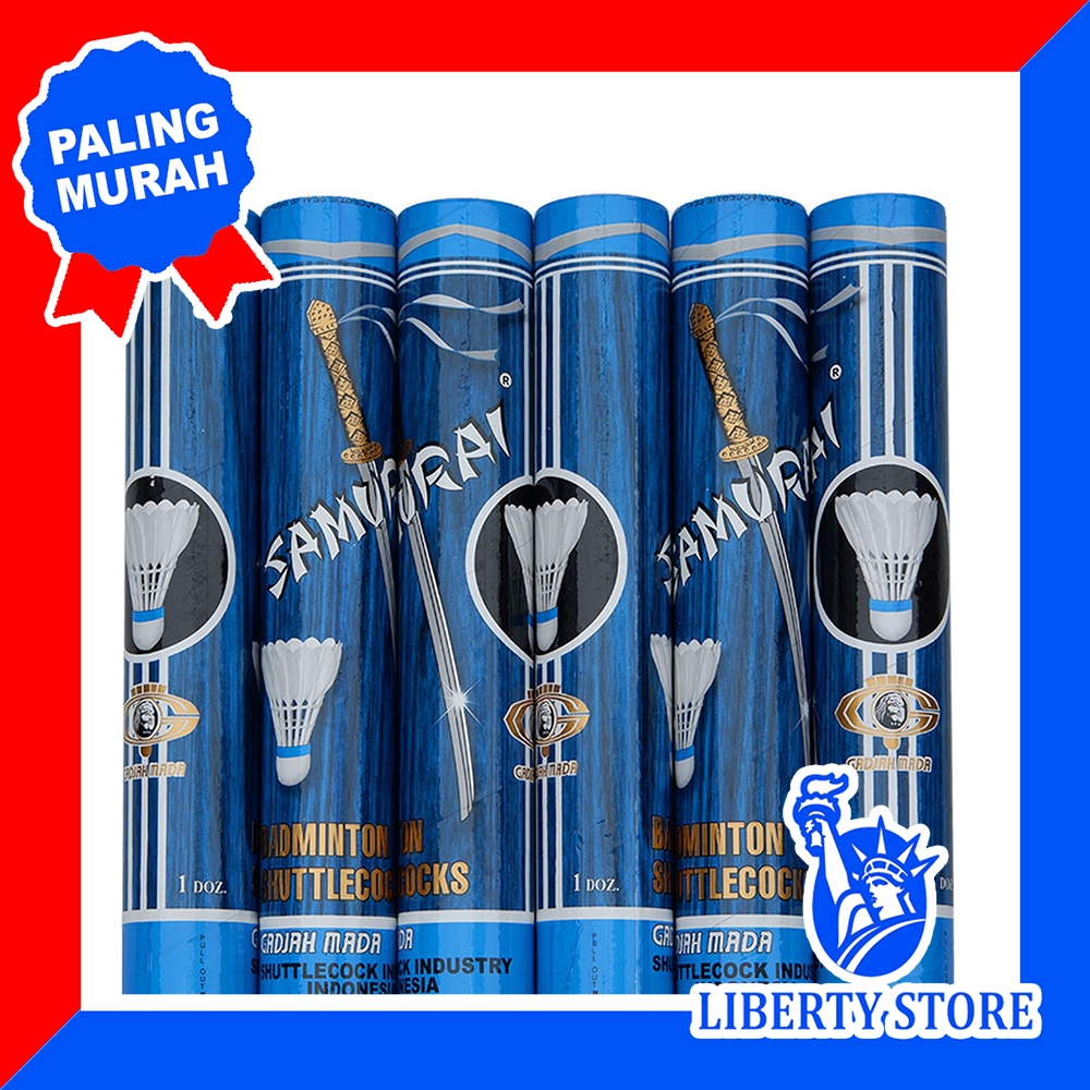Shuttlecock badminton SAMURAI BIRU Berkualitas ORIGINAL
