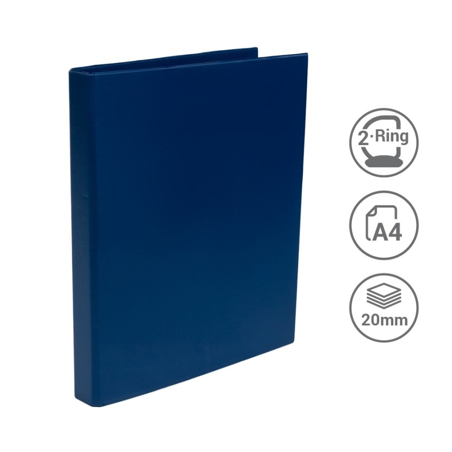 

Bantex Ring Binder 2 Ring D 20mm A4 Blue