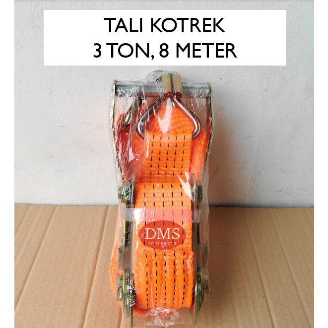 TALI KOTREK RATCHET IKAT BARANG 8 METER BEBAN 3 TON