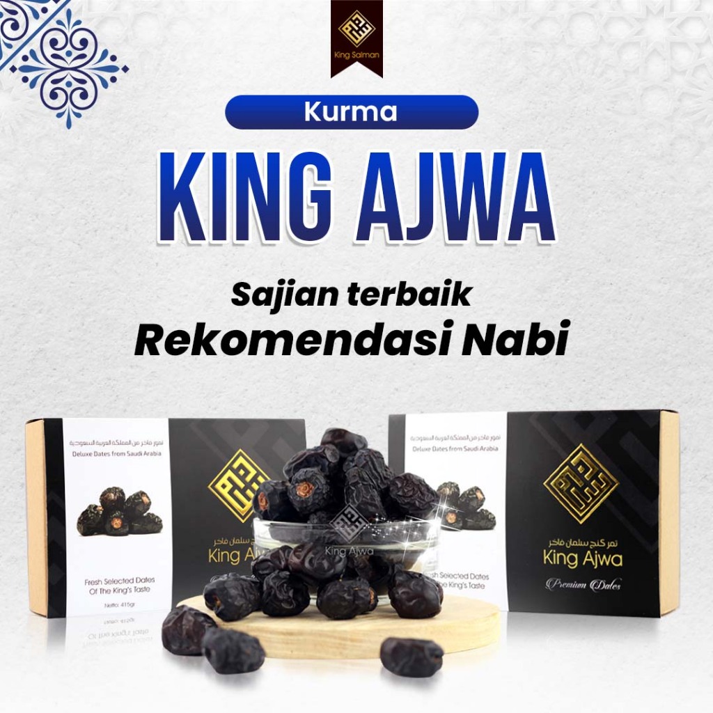 

Kurma King Ajwa Premium Dates 100% Asli