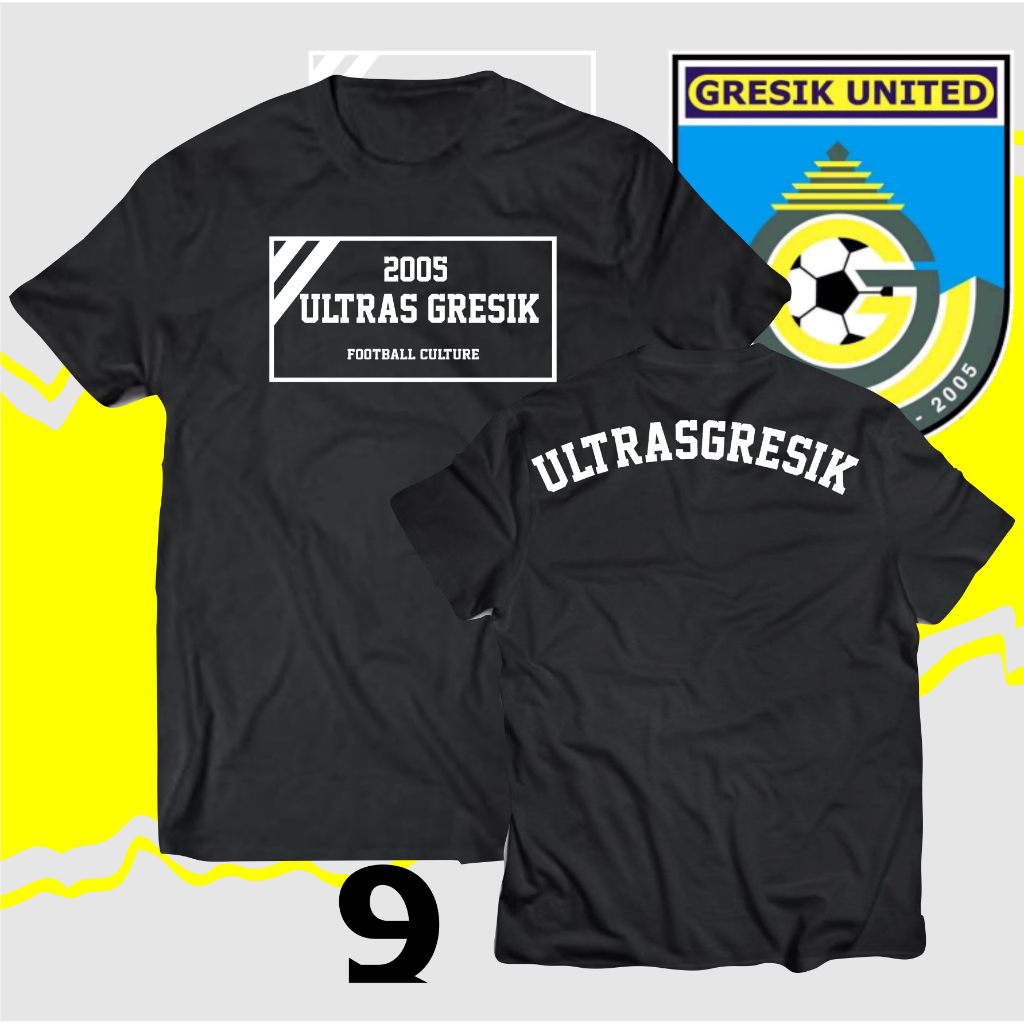 KAOS BAJU DISTRO BOLA GRESIK UNITED/KAOS GRESIK