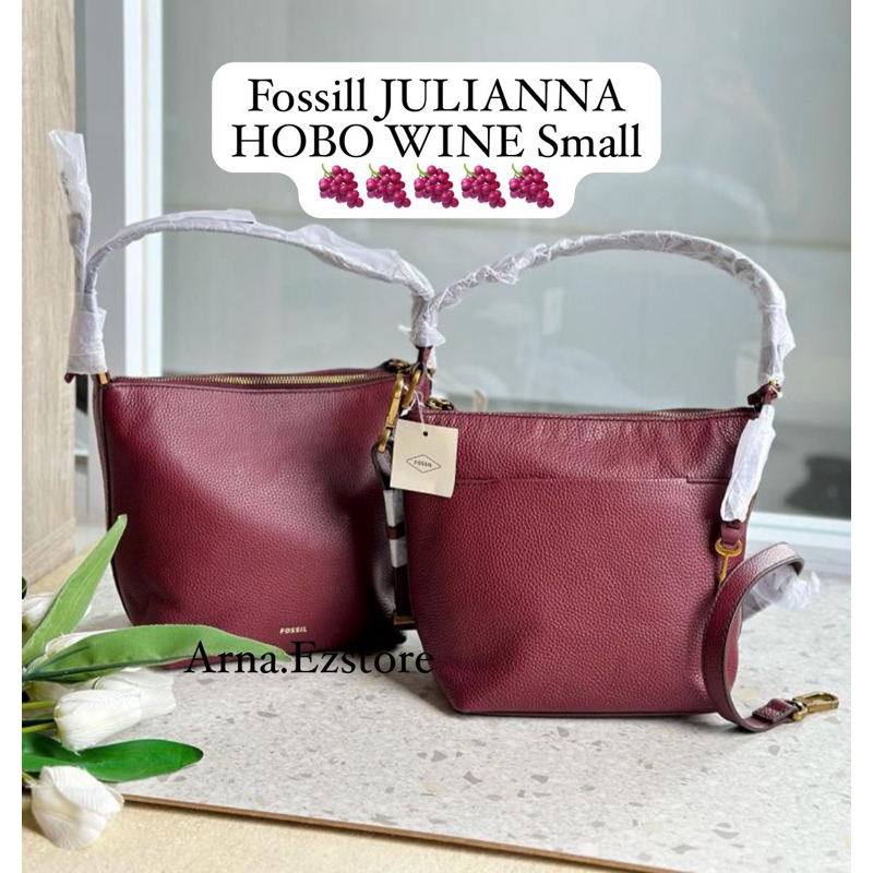 Julianna Small Hobo Wine Fossill ORI NWT jastipUsa