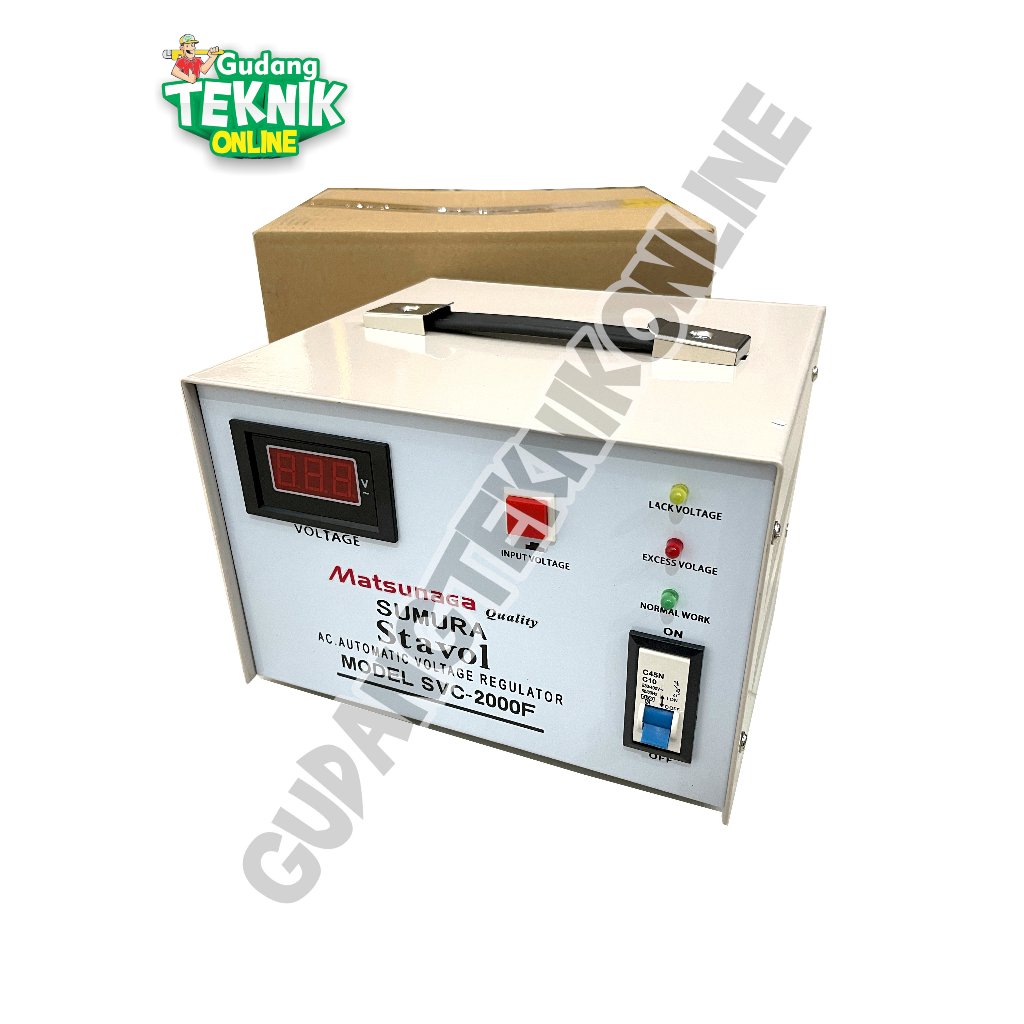 Stabilizer MATSUNAGA Stavol SVC2000F 2000VA / Stabilizer Stabiliser Listrik Stavolt SVC 2000 MATSUNA