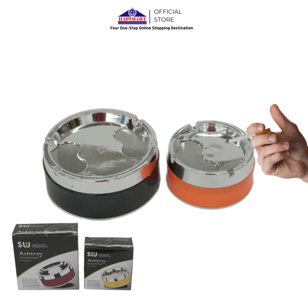 Asbak Putar Portable Hotel Cafe/Asbak Ukuran Kecil Putar Tutup / Asbak Portable Rotation Enclosed / 