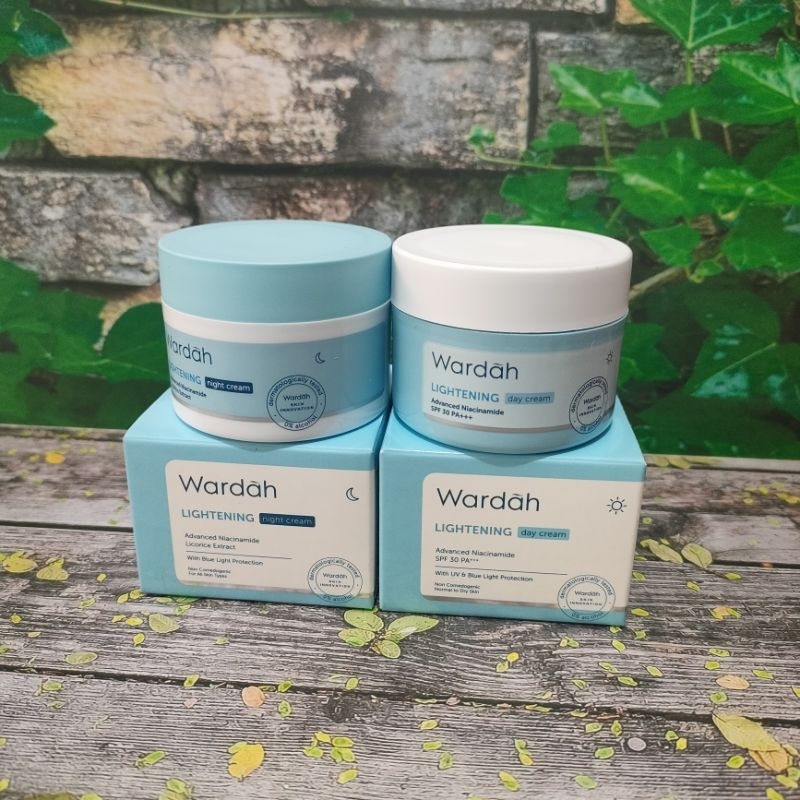 cream wardah lightening siang dan malam 30 gr