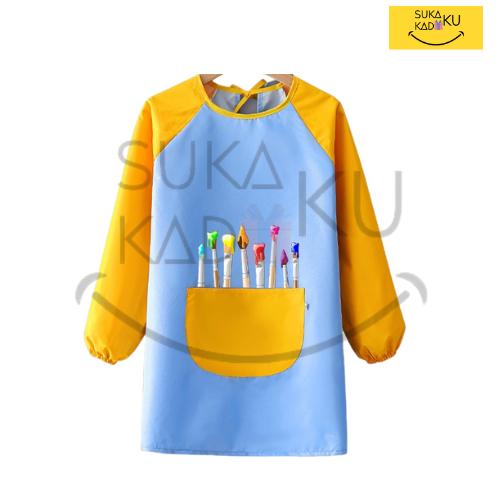 

HJK Art Apron / Celemek Anak Import Anti Air / Waterproof Melukis Painting Set