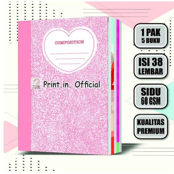 

Buku Tulis Sekolah Custom Tema COMPOSTION BOOK 38 Lembar / Buku Tulis Sekolah